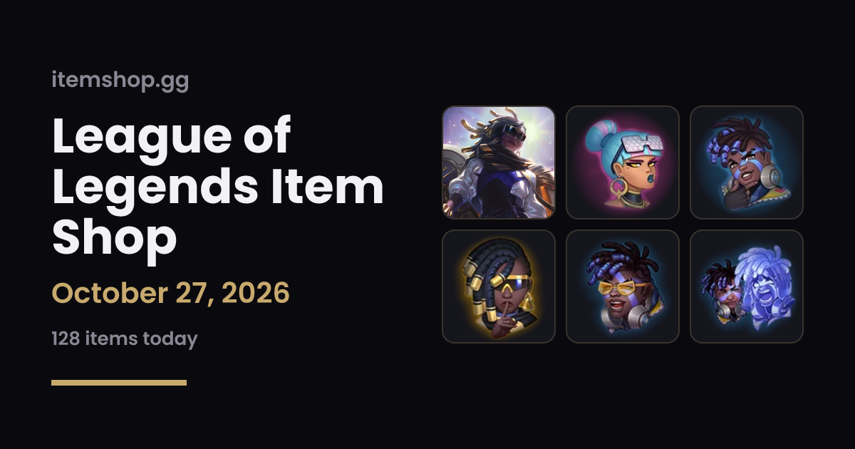 LoL Skin Sale This Week (Oct 19–26) & Mythic Shop | itemshop.gg
