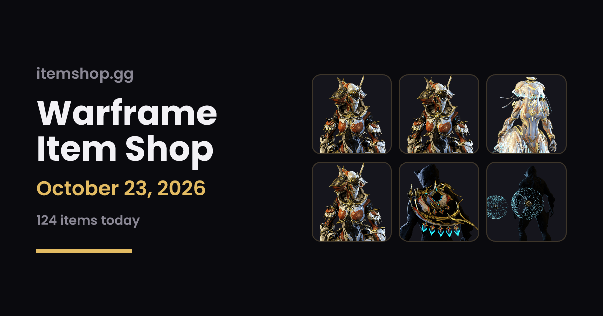 Warframe Baro Ki'Teer Arrives Oct 23 & Prime Resurgence Today | itemshop.gg